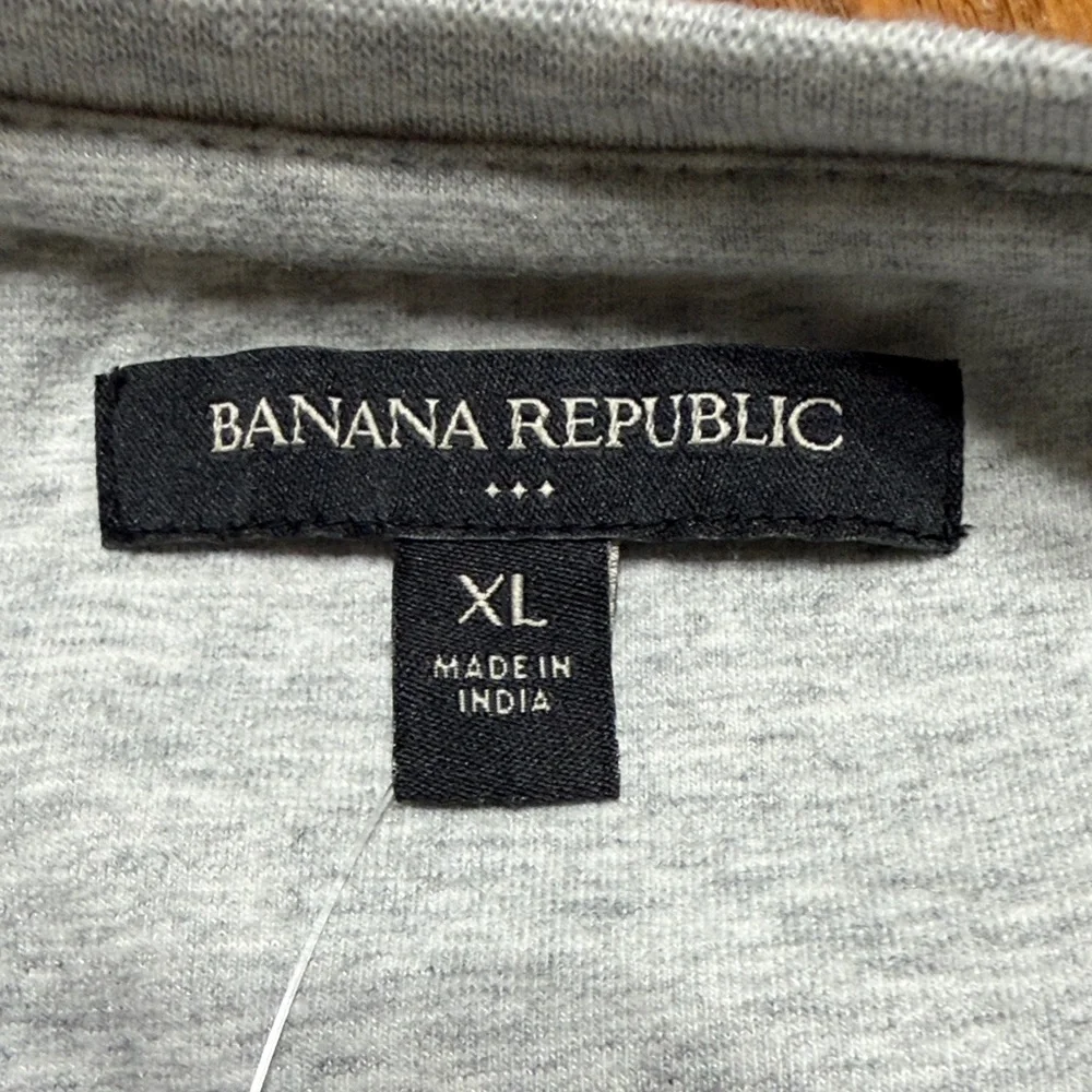 Banana Republic Gray Henley long sleeve Shirt size XL